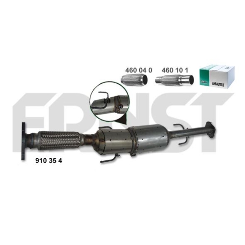 1 Soot/Particulate Filter, exhaust system ERNST 910354 Set