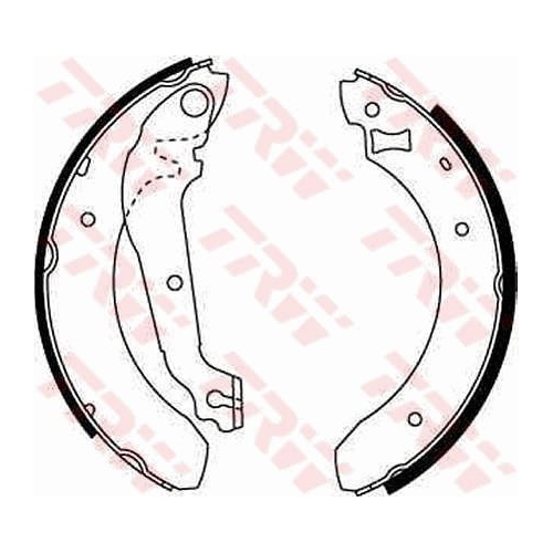 4 Brake Shoe Set TRW GS6207 FORD AC TVR PANTHER