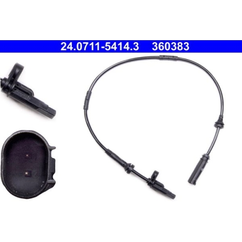 1 Sensor, wheel speed ATE 24.0711-5414.3 BMW