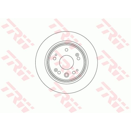 2 Brake Disc TRW DF8083 HONDA