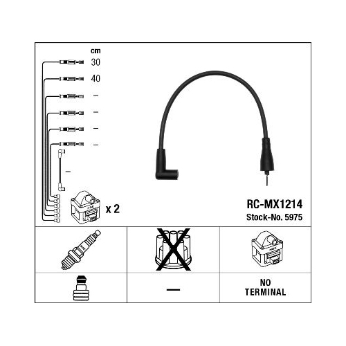 1 Ignition Cable Kit NGK 5975