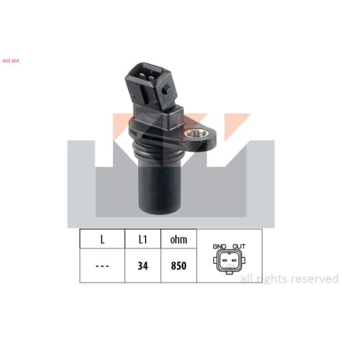 1 RPM Sensor, automatic transmission KW 453 354 Made in Italy - OE Equivalent