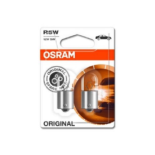 Glühlampe Glühbirne OSRAM R5W 5W/12V Sockelausführung: BA15s (5007-02B)