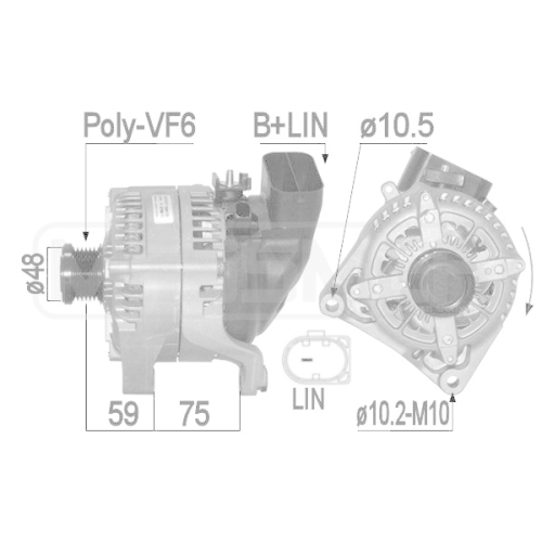 Generator ERA 209296A BMW