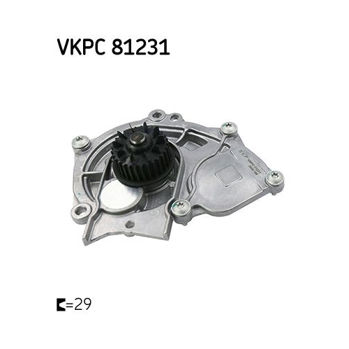 Wasserpumpe, Motorkühlung SKF VKPC 81231 AUDI SEAT SKODA VW