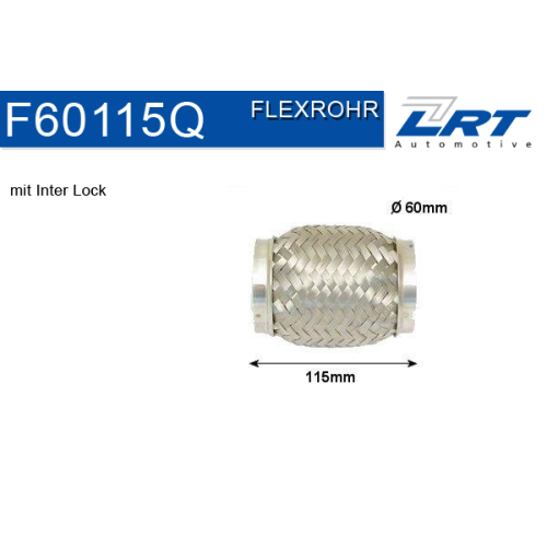 1 Flexible Pipe, exhaust system LRT F60115Q