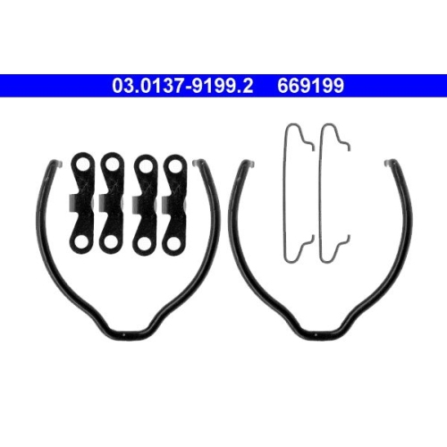 ATE Accessory Kit, parking brake shoes 03.0137-9199.2