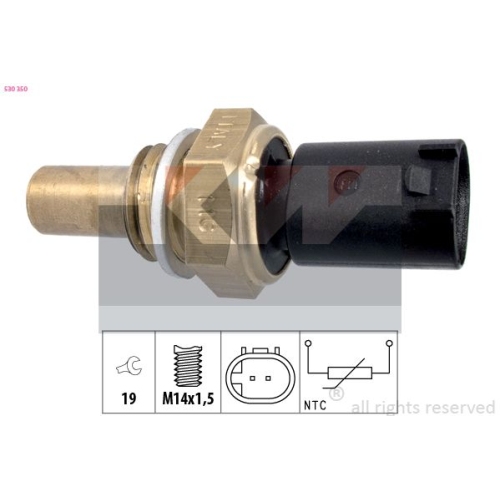 1 Sensor, fuel temperature KW 530 350 Made in Italy - OE Equivalent CHRYSLER