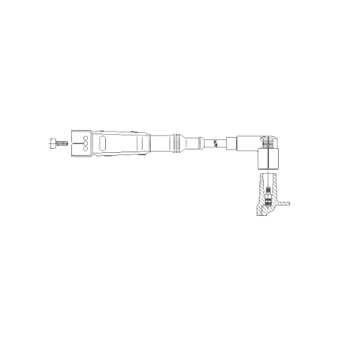 1 Ignition Cable BREMI 151/85 MERCEDES-BENZ