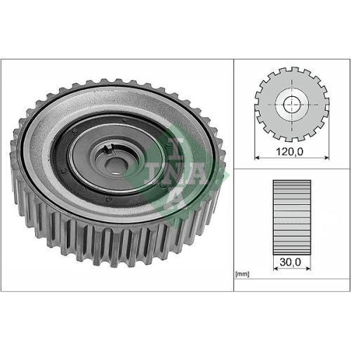 1 Deflection/Guide Pulley, timing belt INA 532 0443 10 RENAULT DACIA