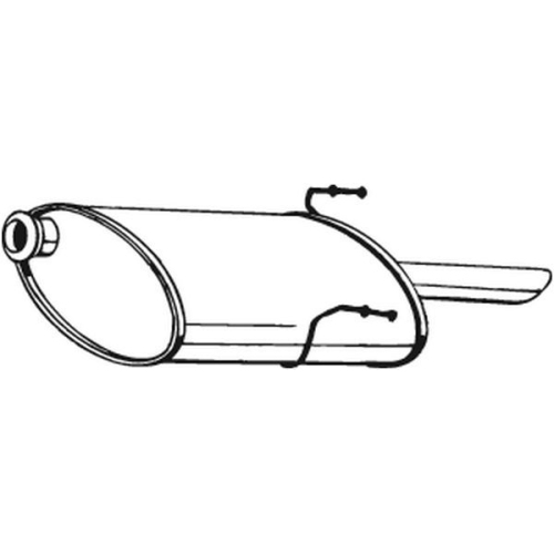 1 Rear Muffler BOSAL 190-861 PEUGEOT