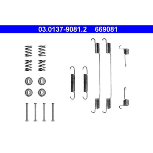 1 Accessory Kit, brake shoes ATE 03.0137-9081.2