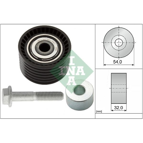 1 Deflection/Guide Pulley, timing belt INA 532 0654 10 NISSAN OPEL RENAULT DACIA