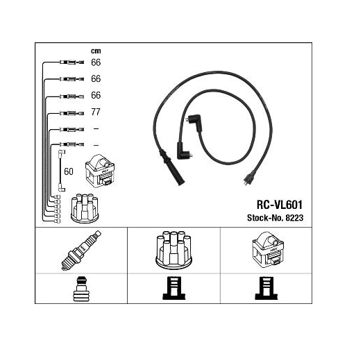 1 Ignition Cable Kit NGK 8223