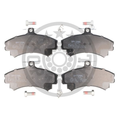 4 Brake Pad Set, disc brake OPTIMAL BP-10306 MITSUBISHI VOLVO PROTON SMART