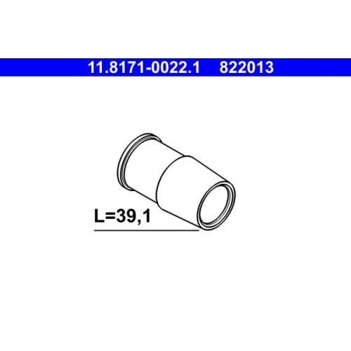 10 Guide Sleeve, brake caliper ATE 11.8171-0022.1