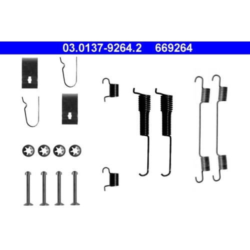 1 Accessory Kit, brake shoes ATE 03.0137-9264.2