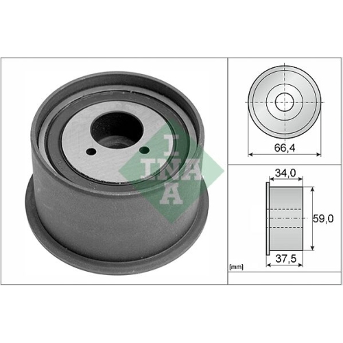 1 Deflection/Guide Pulley, timing belt INA 532 0366 20 AUDI SEAT SKODA VW