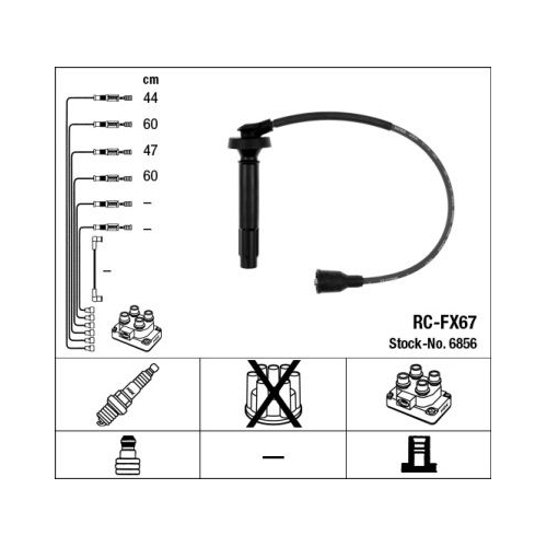 1 Ignition Cable Kit NGK 6856 SUBARU