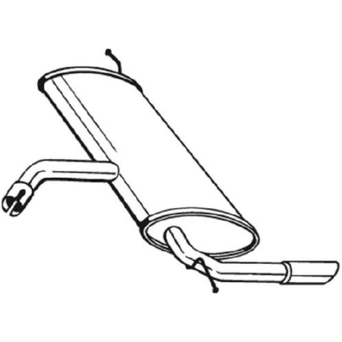 1 Rear Muffler BOSAL 227-039 SEAT