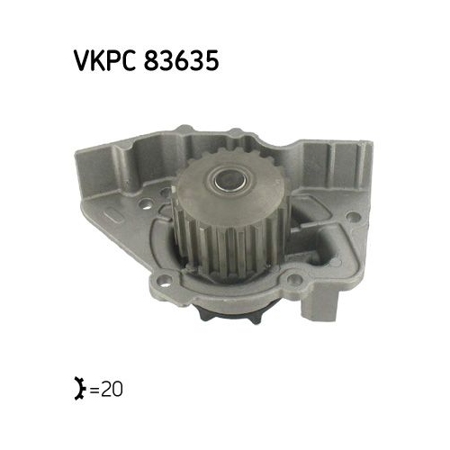 1 Water Pump, engine cooling SKF VKPC 83635 CITROËN PEUGEOT