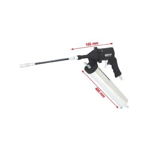 KS TOOLS Pneumatic grease gun with flexible hose and nozzle 515.3900