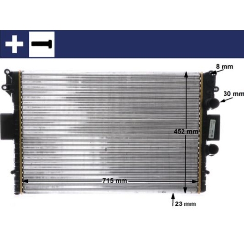 1 Radiator, engine cooling MAHLE CR 2006 000S BEHR IVECO