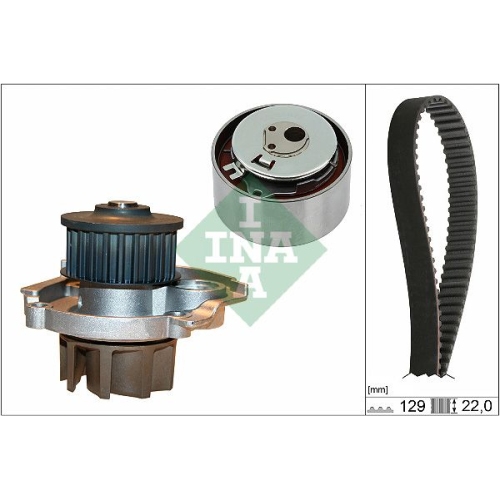 1 Water Pump & Timing Belt Kit INA 530 0462 30 ALFA ROMEO CHRYSLER FIAT FORD
