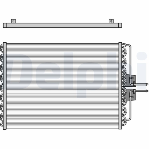 1 Condenser, air conditioning DELPHI TSP0225061 RENAULT