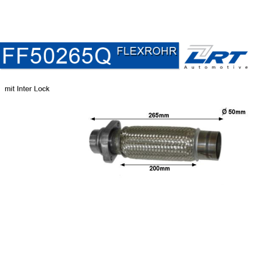 1 Repair Pipe, catalytic converter LRT FF50265Q BMW