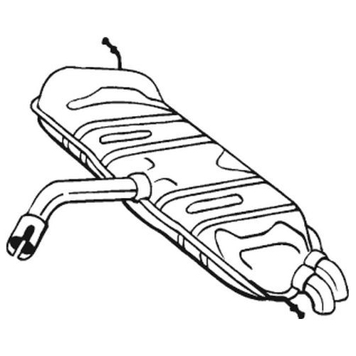 Endschalldämpfer BOSAL 233-461 VW