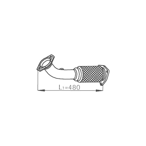 1 Exhaust Pipe DINEX 29296 IVECO