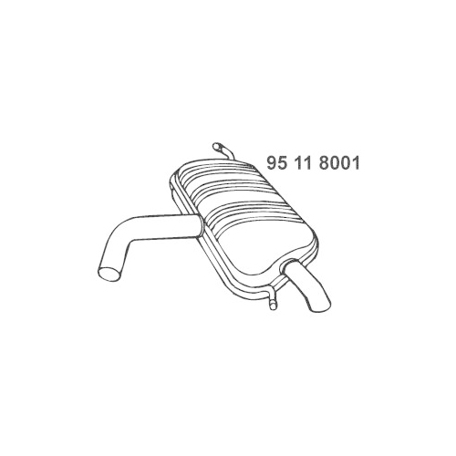 End Silencer EBERSPÄCHER 95 11 8001 VW