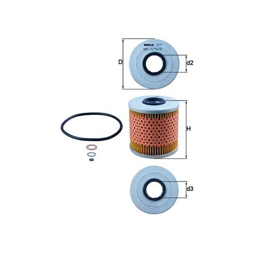 1 Oil Filter MAHLE OX 91D BMW FORD