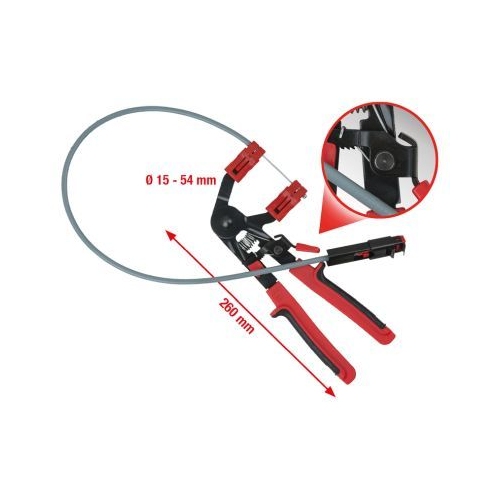 KS TOOLS Hose clamp pliers with bowden cable, 730mm 115.0901
