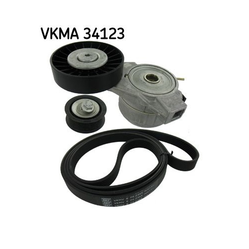 1 V-Ribbed Belt Set SKF VKMA 34123 SAAB