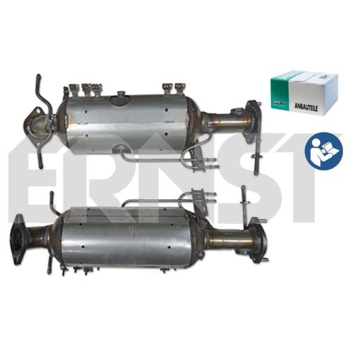 1 Soot/Particulate Filter, exhaust system ERNST 910347 Set MAZDA