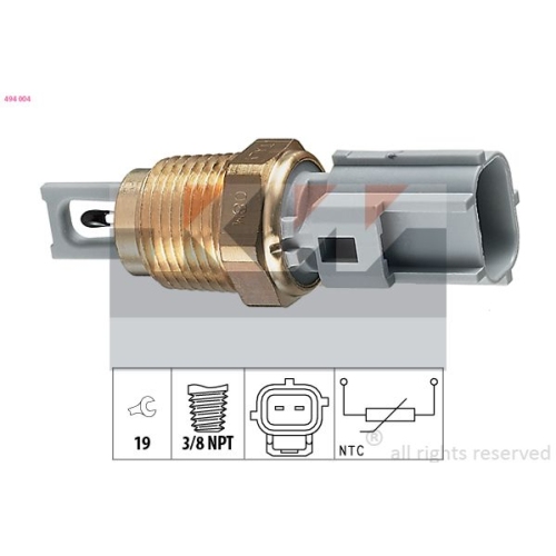 1 Sensor, intake air temperature KW 494 004 Made in Italy - OE Equivalent FORD