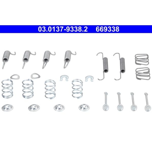 1 Accessory Kit, parking brake shoes ATE 03.0137-9338.2