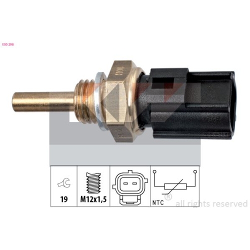 1 Sensor, coolant temperature KW 530 298 Made in Italy - OE Equivalent TOYOTA