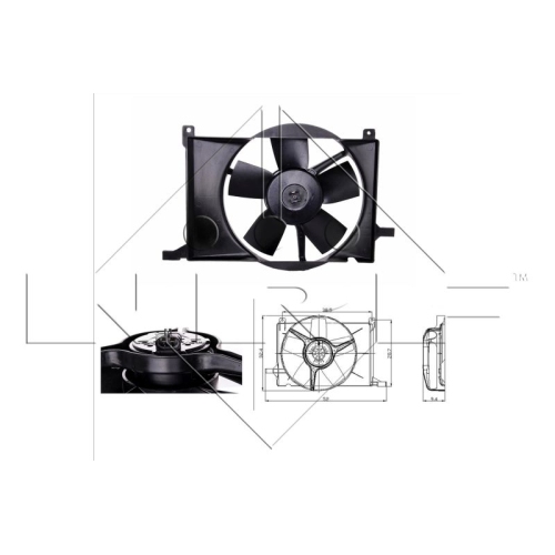 1 Fan, engine cooling NRF 47009 OPEL VAUXHALL CHEVROLET