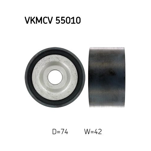 1 Deflection/Guide Pulley, V-ribbed belt SKF VKMCV 55010 MAN