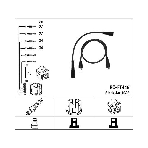1 Ignition Cable Kit NGK 0693
