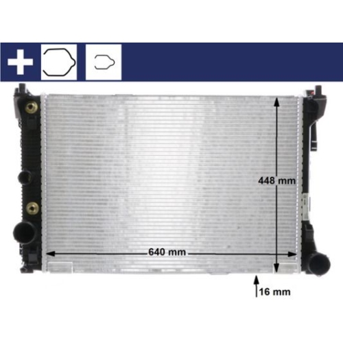 1 Radiator, engine cooling MAHLE CR 988 000S BEHR MERCEDES-BENZ
