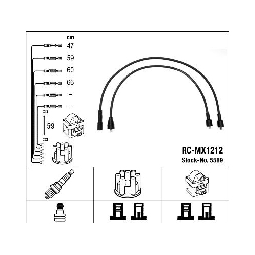 1 Ignition Cable Kit NGK 5589