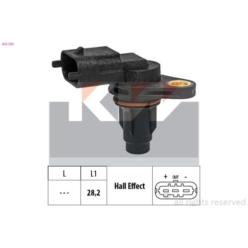 1 Sensor, camshaft position KW 453 700 Made in Italy - OE Equivalent HYUNDAI KIA