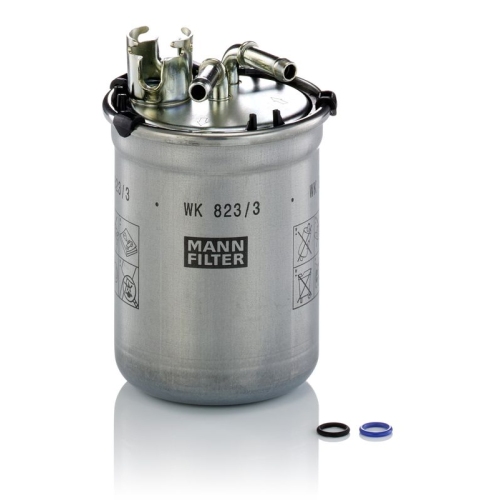 1 Fuel Filter MANN-FILTER WK 823/3 x VAG