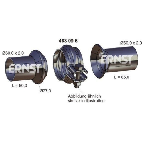1 Repair Kit, exhaust pipe ERNST 463096