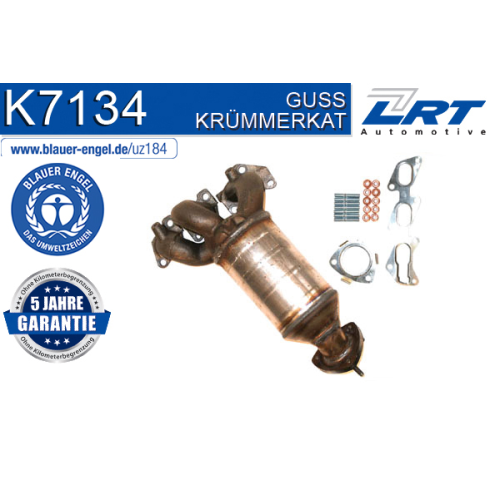 Krümmerkatalysator LRT K7134 ausgezeichnet mit "Der Blaue Engel" OPEL