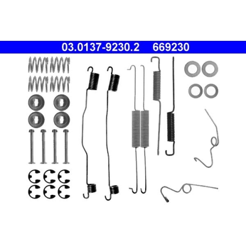 1 Accessory Kit, brake shoes ATE 03.0137-9230.2